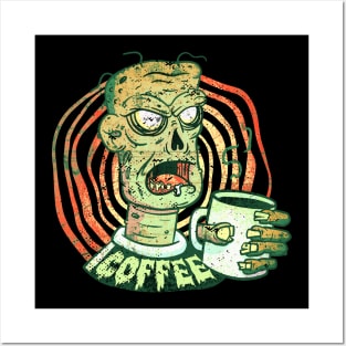 Coffee Zombie Posters and Art